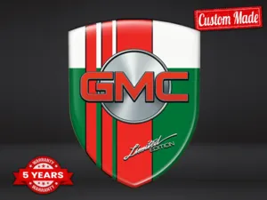 GMC Emblemas Silicona Auto Resistentes Alta Calidad Profesional